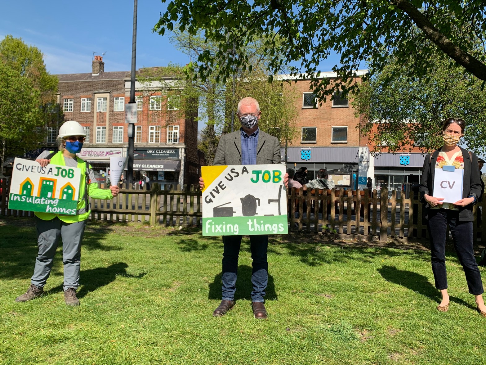 John Cryer with Tina and Vanya